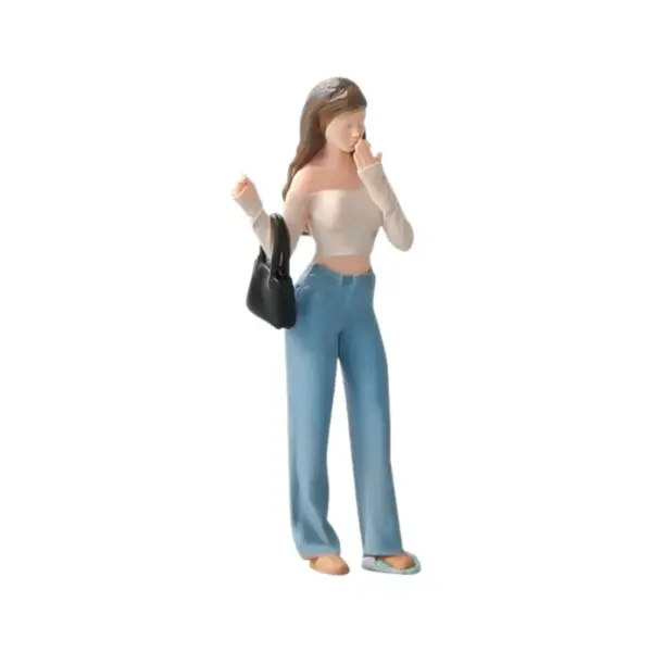 1:64 Scale Miniature Woman with Satchel - Image 6