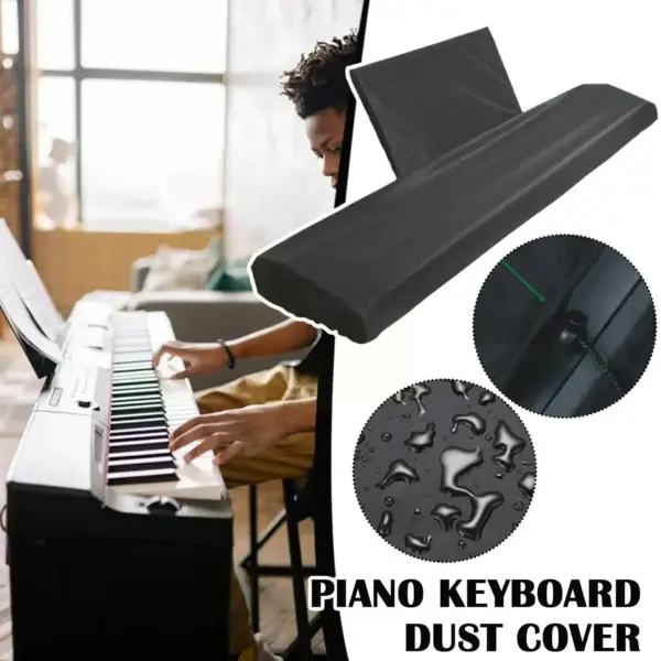 88-Key Piano Keyboard Cover with Drawstring - Image 2