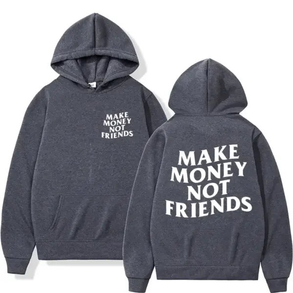 Need Money Letter Print Oversized Hoodie - Image 2