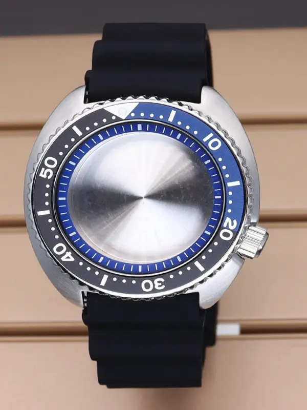 45mm Silver SKX Watch Case for Seiko NH35/NH36 - Image 12