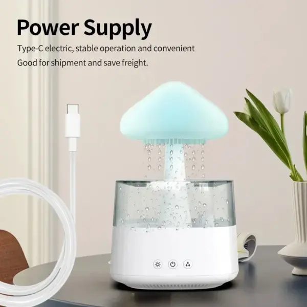 Rainbow Cloud Aromatherapy Humidifier 300ml/h - Image 6