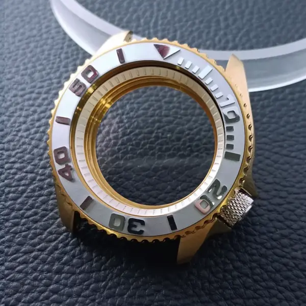 42mm Gold Rose Gold Stainless Steel Watch Case - Image 34