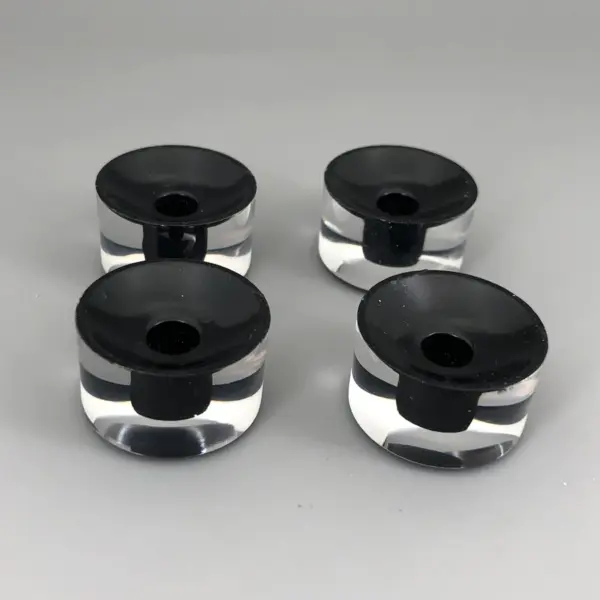 4-Piece Black Metric Guitar Knob Set - Image 2