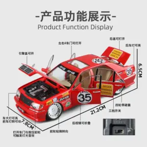 1:24 Mercedes-Benz W140 Diecast Model Car 7 Sfd79c8f640784a07bc3bbc7ea2f569eeQ