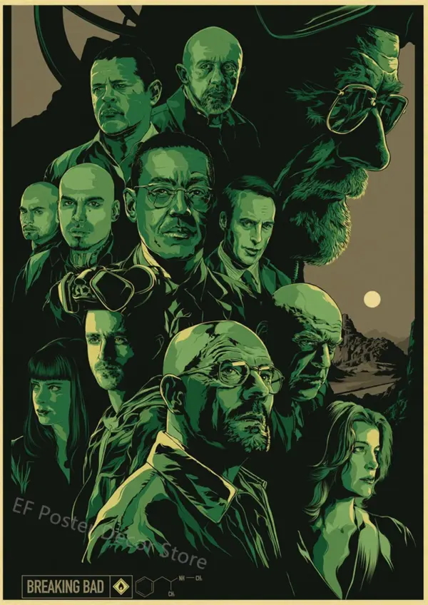 Breaking Bad Retro Canvas Wall Art Poster - Image 33