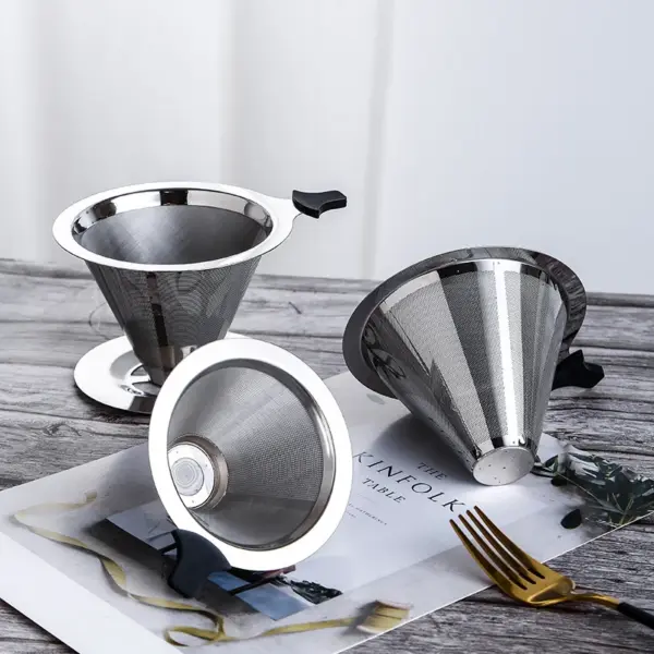 Double Layer Stainless Steel Coffee Filter - Image 5