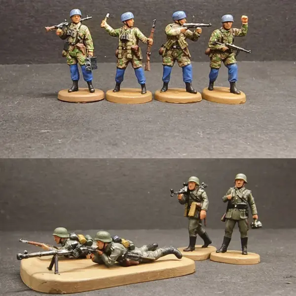 1/72 Scale Resin German Paratrooper Figures 4pcs