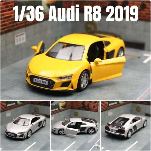 1:36 Audi R8 Coupe Diecast Model Car