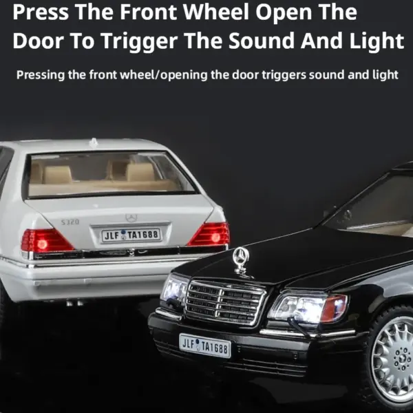 1/24 Alloy W140 320 SEL Diecast Model Car - Image 3