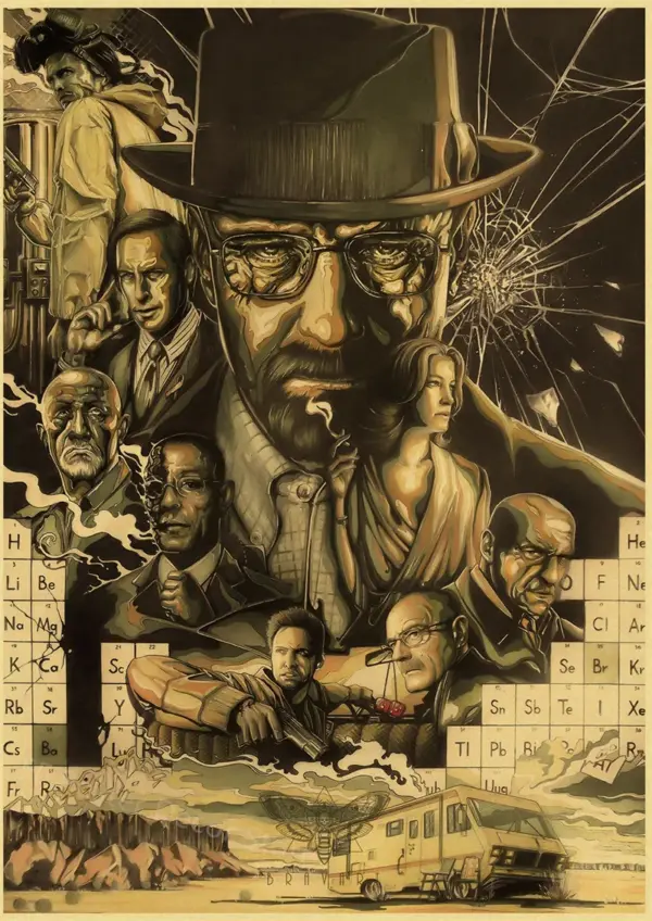 Breaking Bad Retro Canvas Wall Art Poster - Image 51