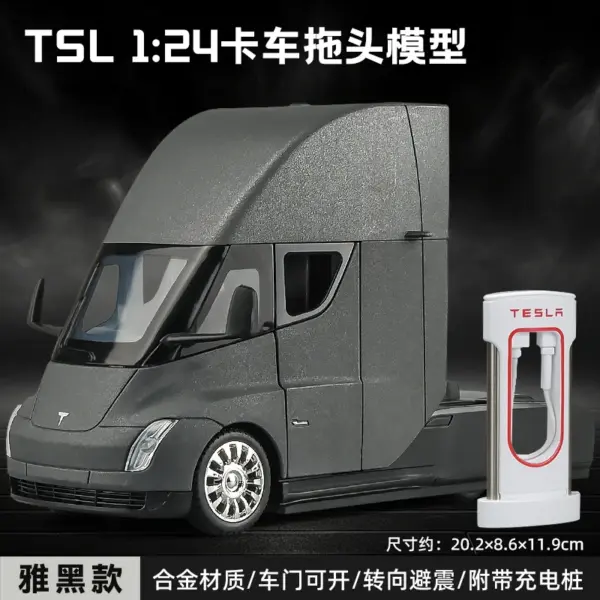 1:24 Metal Tesla SEMI Truck Diecast Model - Image 7