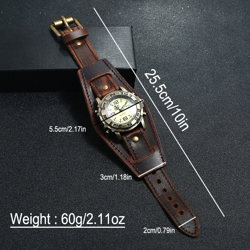 Vintage Cowhide Strap Quartz Watch A3070 Ladies 6 Vintage Cowhide Strap Quartz Watch A3070 Ladies - Image 6