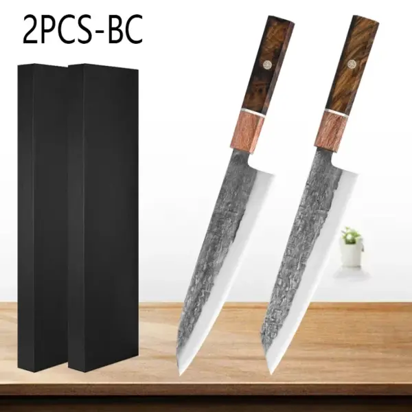 Professional Chef Knife Set with Wood Handle - Image 13