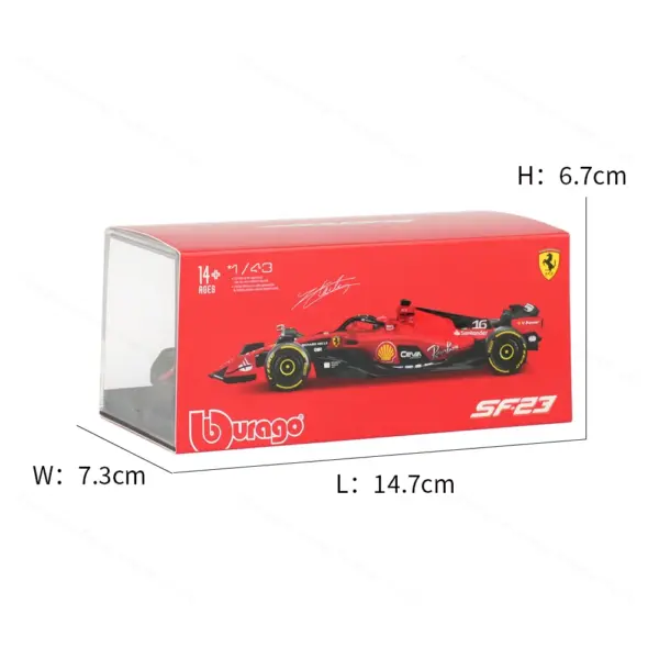 Bburago 1:43 Ferrari SF23 F1 Diecast Model - Image 4