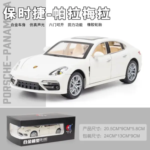 1:24 Diecast Porsche Panamera Toy Car Model - Image 12
