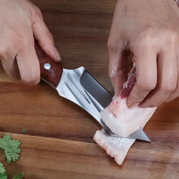 Hand Forged Stainless Steel Cleaver Knife - Image 4