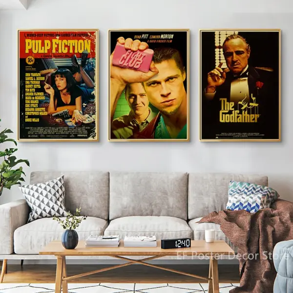 Vintage Movie Poster Canvas Print A4 A3 Sizes - Image 4