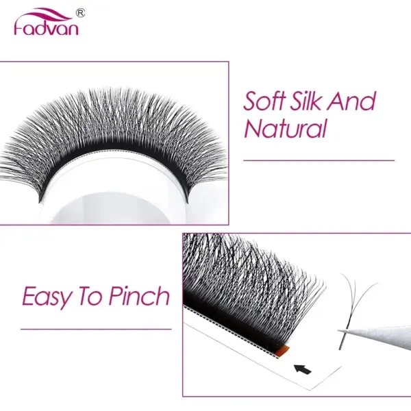 Fadvan 4D W Shape Premade Volume False Lashes - Image 4