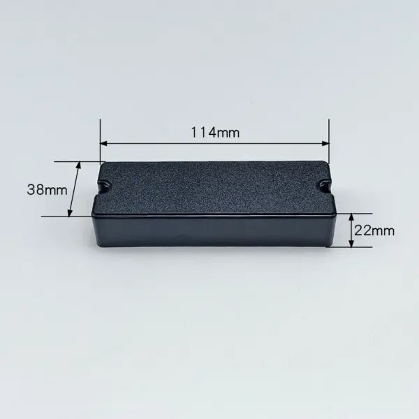 Matte Black Humbucker Cover for Electric Bass - Image 9