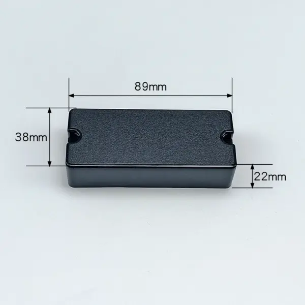 Matte Black Humbucker Cover for Electric Bass - Image 8
