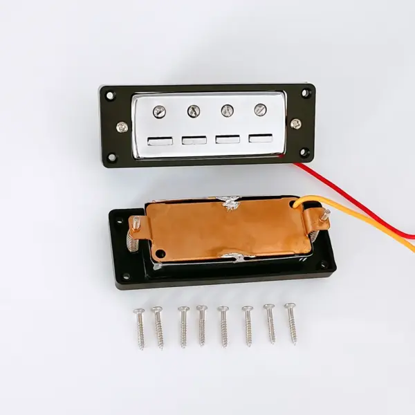 Set of 2 Mini Chrome Bass Guitar Pickups - Image 4