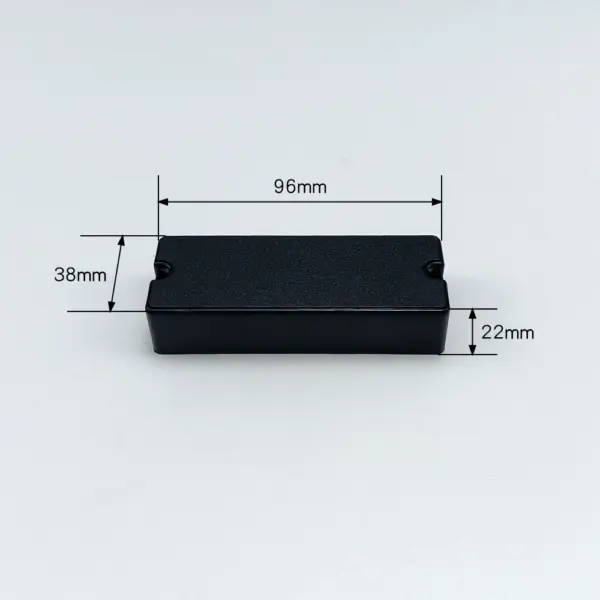 Matte Black Humbucker Cover for Electric Bass - Image 7