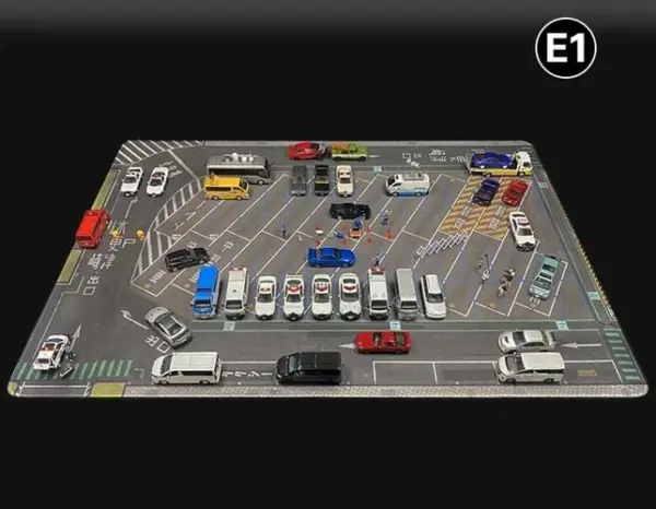 1:64 Scale Parking Lot Scene Mat 80x55cm - Image 11