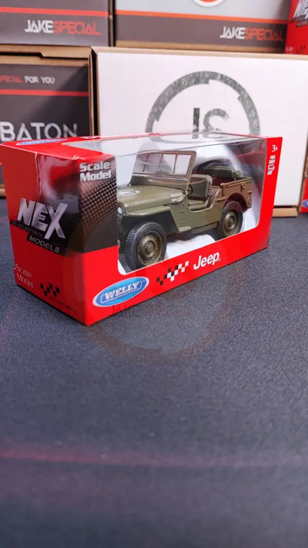 Welly Jeep Willys Scale Model with Rubber Tires - Image 7