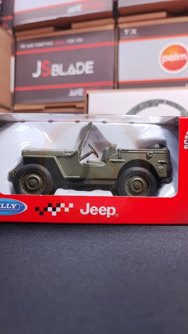 Welly Jeep Willys Scale Model with Rubber Tires - Image 34