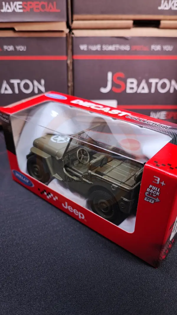 Welly Jeep Willys Scale Model with Rubber Tires - Image 31