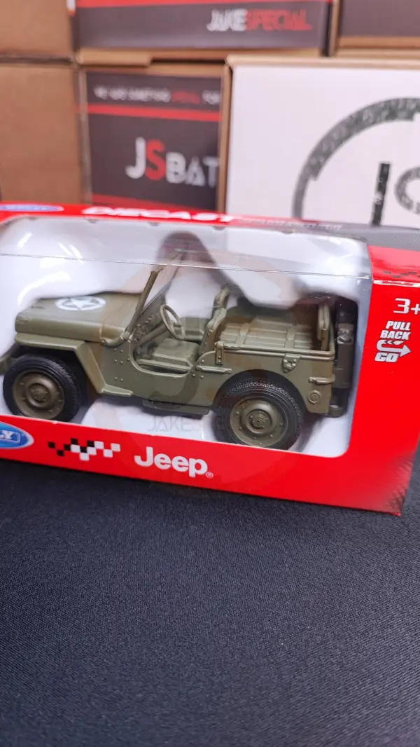 Welly Jeep Willys Scale Model with Rubber Tires - Image 24