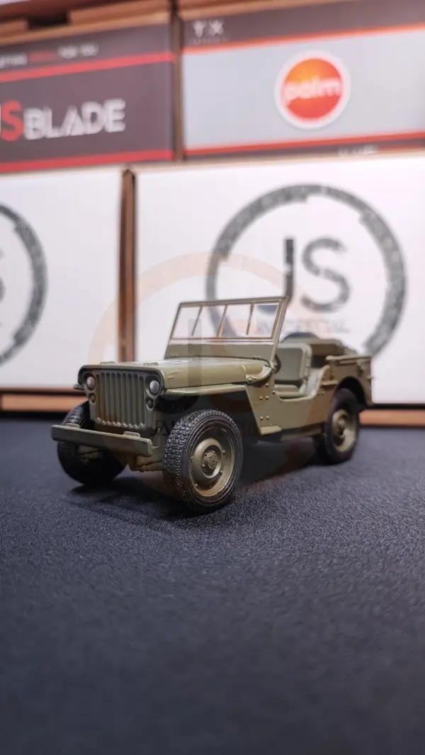 Welly Jeep Willys Scale Model with Rubber Tires - Image 16