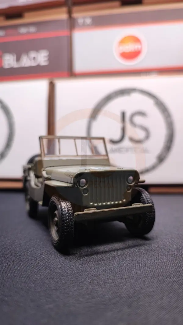 Welly Jeep Willys Scale Model with Rubber Tires - Image 13