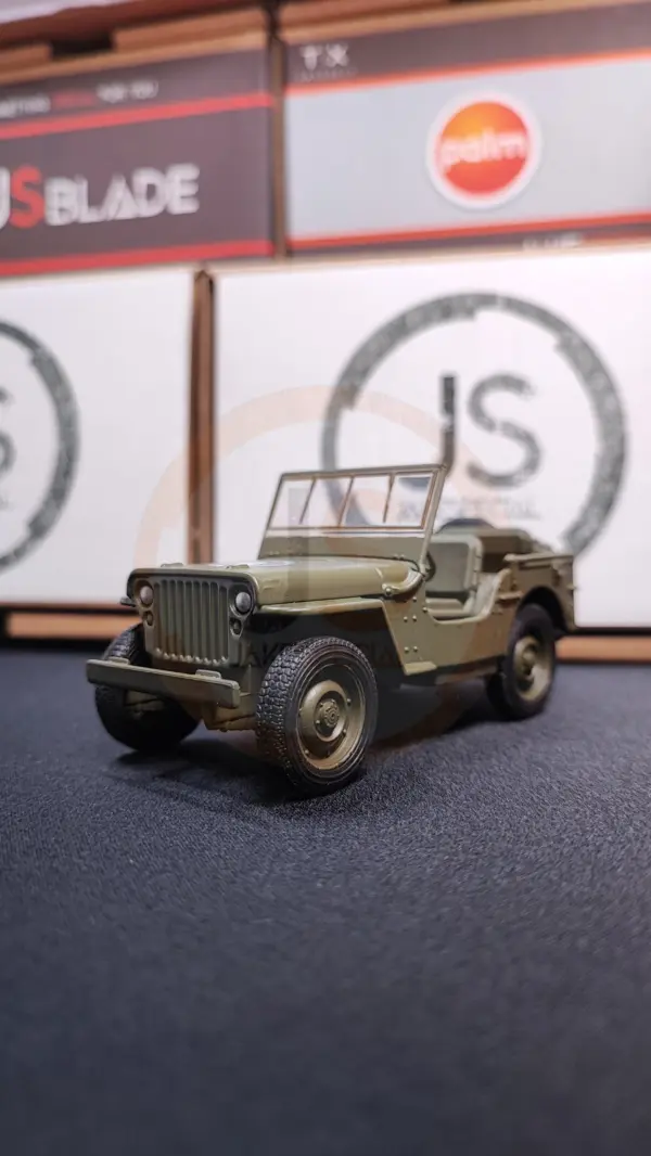 Welly Jeep Willys Scale Model with Rubber Tires - Image 3