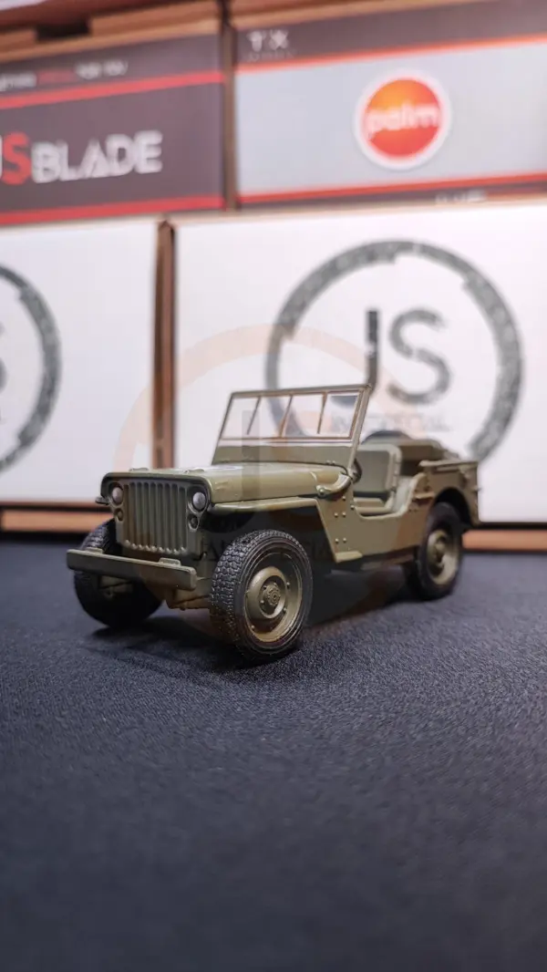 Welly Jeep Willys Scale Model with Rubber Tires - Image 23