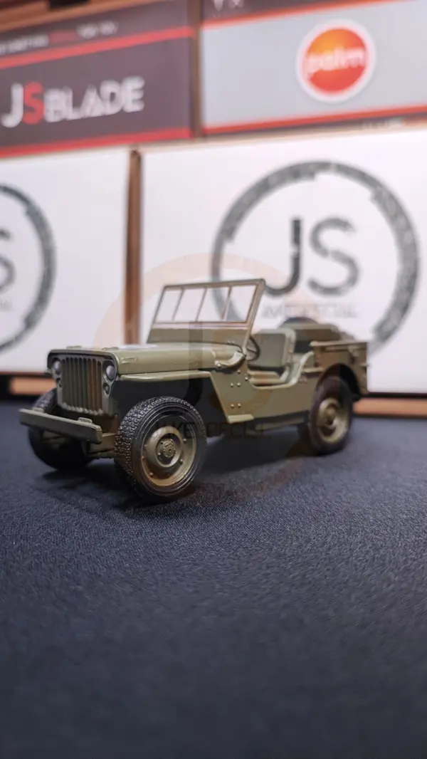 Welly Jeep Willys Scale Model with Rubber Tires - Image 21