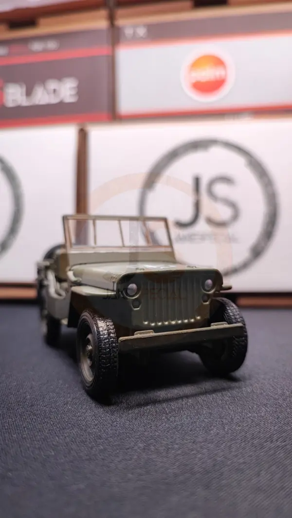 Welly Jeep Willys Scale Model with Rubber Tires - Image 11