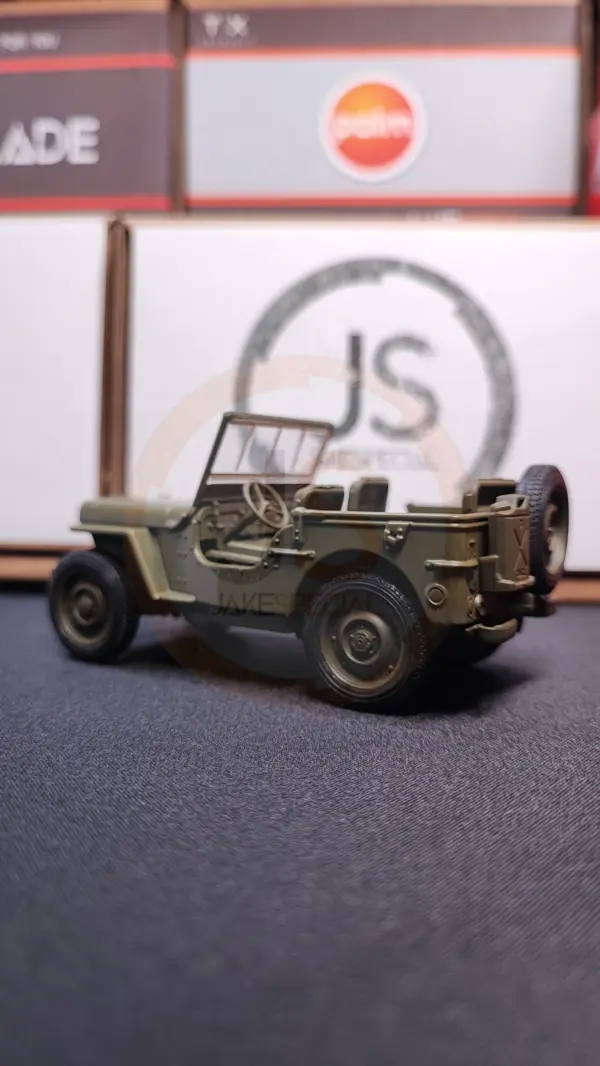 Welly Jeep Willys Scale Model with Rubber Tires - Image 4