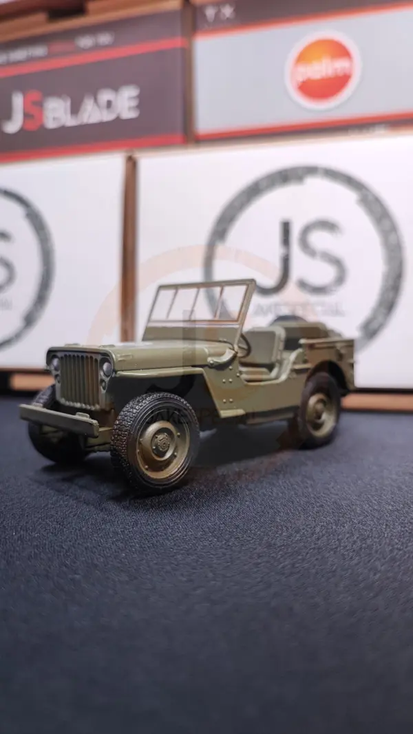 Welly Jeep Willys Scale Model with Rubber Tires - Image 36
