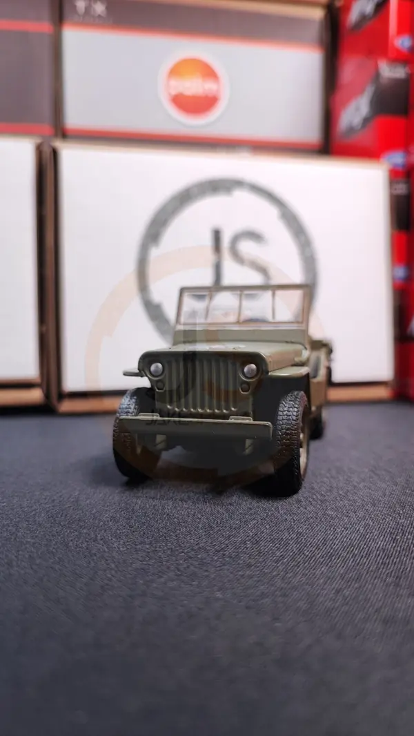 Welly Jeep Willys Scale Model with Rubber Tires - Image 25