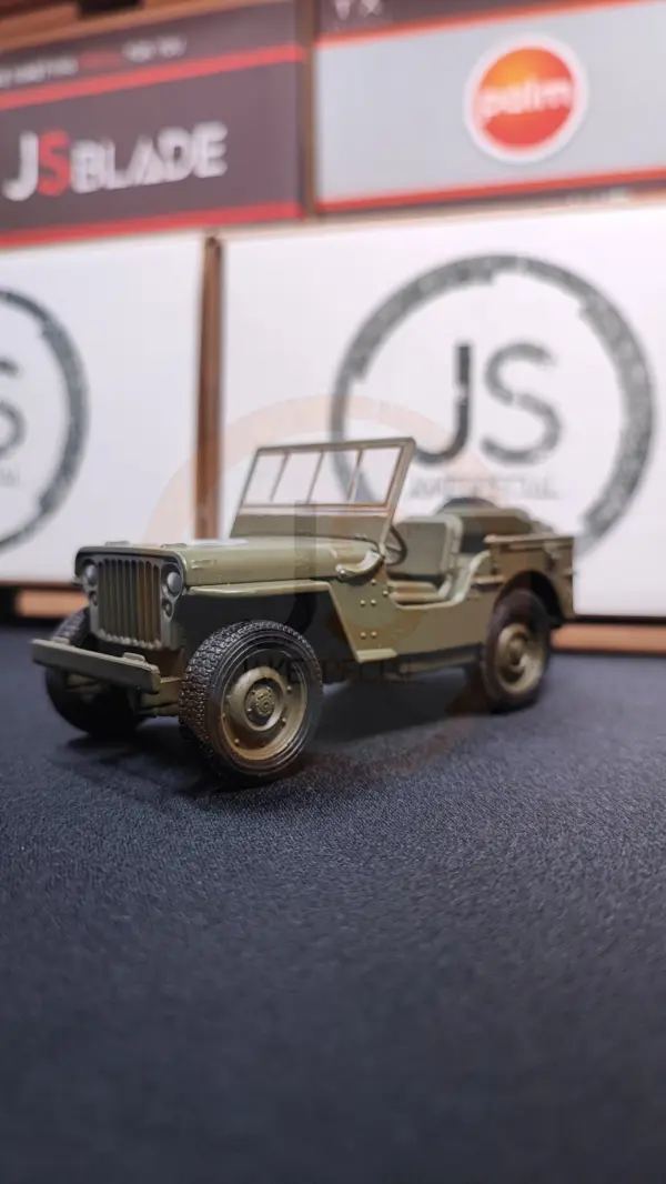 Welly Jeep Willys Scale Model with Rubber Tires - Image 14