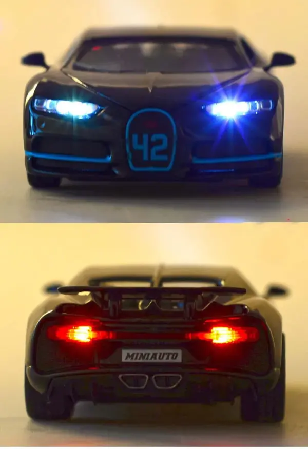 1/32 Bugatti Chiron Diecast Toy Car Model - Image 5