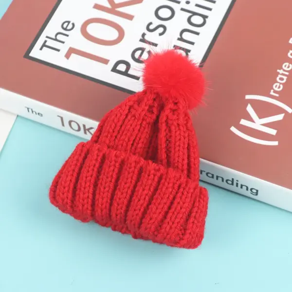 1pc 1/6 Dollhouse Miniature Knitted Beanie Cap - Image 13