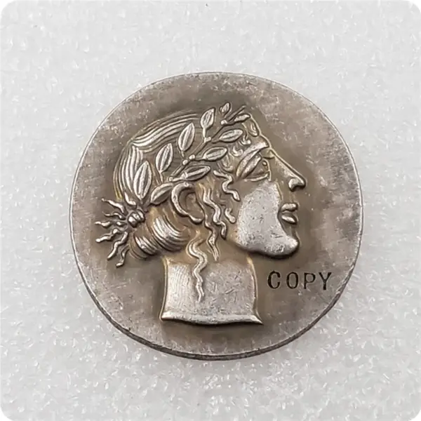 Ancient Greek Replica Coin with Lion Design - Image 2