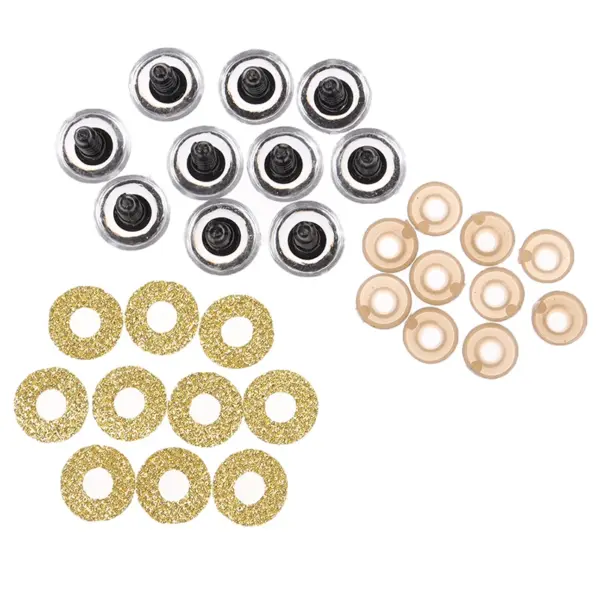 10 Sets 16MM Glitter Safety Eyes for Dolls - Image 9