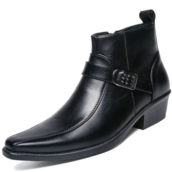 Men's Chelsea Boots with Pointed Toe Design - Image 7