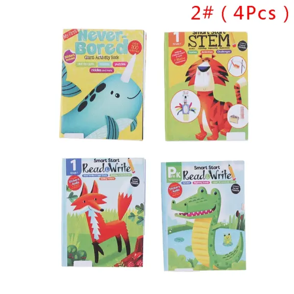 4Pcs Miniature Dollhouse Cartoon Books Set - Image 7