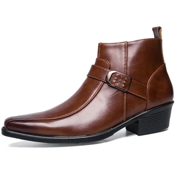 Men's Chelsea Boots with Pointed Toe Design - Image 4