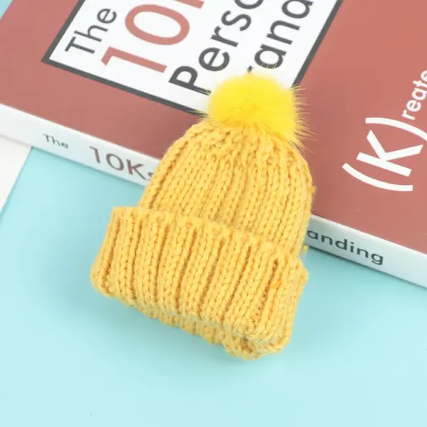 1pc 1/6 Dollhouse Miniature Knitted Beanie Cap - Image 8