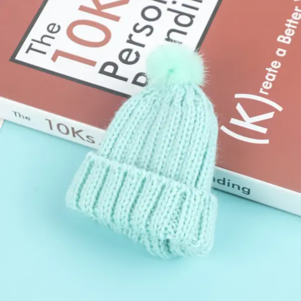 1pc 1/6 Dollhouse Miniature Knitted Beanie Cap - Image 10
